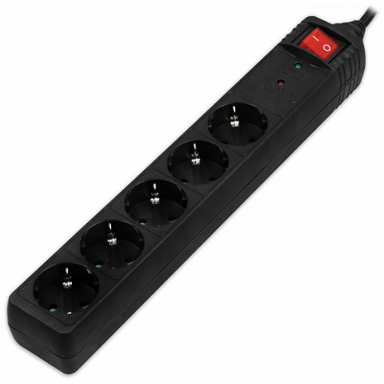 SONORA SPSB501 BLACK COLOR SURGE PROTECTION MULTI STRIP