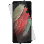IDOL 1991 TEMPERED GLASS SAMSUNG S21 ULTRA 5G G998 0.25mm 3D EDGE GLUE SEMI CURVED FINGER UNLOCK BLACK - (5205308280900)