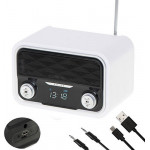 ADLER BLUETOOTH RADIO WHITE - (AD1185)