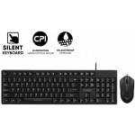 ALCATROZ USB WIRED SILENT COMBO KEYBOARD AND MOUSE XPLORER - (C3300)