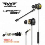 ARMAGGEDDON GAMING HEADSET WASP 7 PRO 3D BLACK - (WASP73DB)