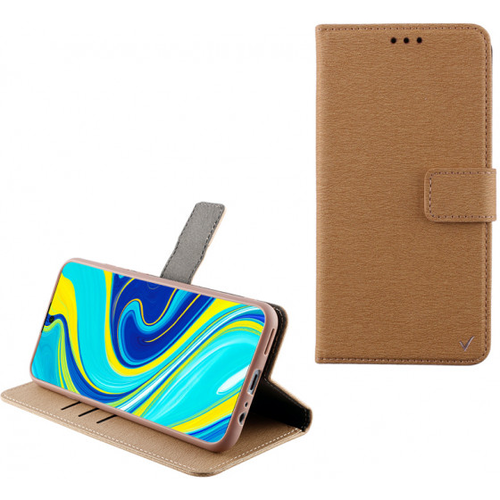 VOLTE-TEL ���� XIAOMI REDMI NOTE 9S/NOTE 9 PRO/NOTE 9 PRO MAX ALLURE MAGNET BOOK STAND CLIP GOLD - (5205308266393)