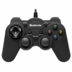 DEFENDER GAME RACER TURBO RS3 GAMEPAD WIRED CONTROLLER PC/PS1/PS2/PS3 12 BUTTONS - (64251)