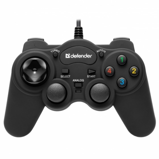 DEFENDER GAME RACER TURBO RS3 GAMEPAD WIRED CONTROLLER PC/PS1/PS2/PS3 12 BUTTONS - (64251)