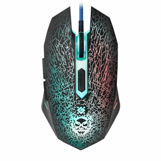 DEFENDER GM-110L SHOCK WIRED GAMING OPTICAL MOUSE 3200dpi 6 BUTTONS - (52110)
