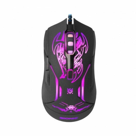 DEFENDER GM-250L BIONIC WIRED GAMING OPTICAL MOUSE 3200dpi 6 BUTTONS - (52250)