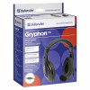 DEFENDER GRYPHON 750 STEREO HEADPHONES JACK 3.5mm 2m black - (63750)