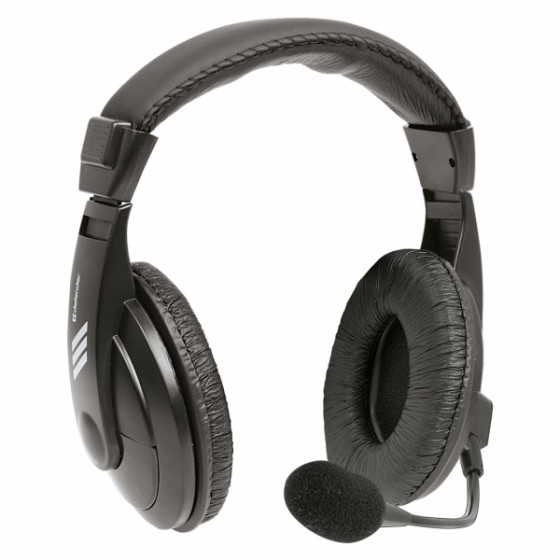 DEFENDER GRYPHON 750 STEREO HEADPHONES JACK 3.5mm 2m black - (63750)