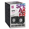 DEFENDER SPK-22 SPEAKERS 2.0 5W black - (65503)