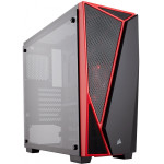 Corsair Carbide SPEC-04 Tempered Glass Mid-Tower Gaming Case Black Red - (CC-9011117-WW)