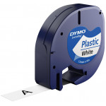 DYMO ������ ������������� Letratag Plastic tape white 12mm x 4m 91221 - (S0721660)
