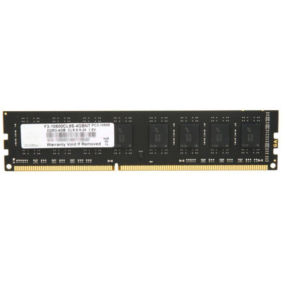 G.Skill DDR3 1333MHz CL9-9-9 1.50V - (F3-10600CL9S-4GBNT)
