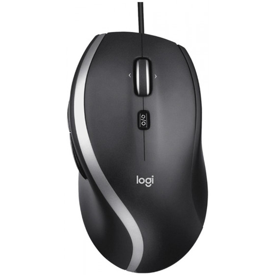 Logitech M500S Advanced Corded Mouse Black Wired - (910-005784)