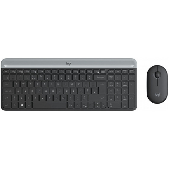 Logitech MK470 Slim Wireless Combo Graphite US International - (920-009204)