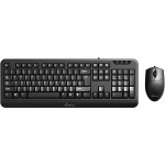 MediaRange Corded Keyboard & 3-button mouse set Wired Black - (MROS108-GR)