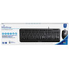 MediaRange Corded Keyboard & 3-button mouse set Wired Black - (MROS108-GR)