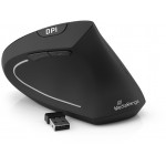 MediaRange Ergonomic 6-button wireless optical mouse for right-handers Black Wireless - (MROS232)