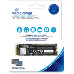 MediaRange Internal M.2 2280 solid state drive NVMe PCIe 3.1 x4 20 Gb/s 512GB black - (MR1032)