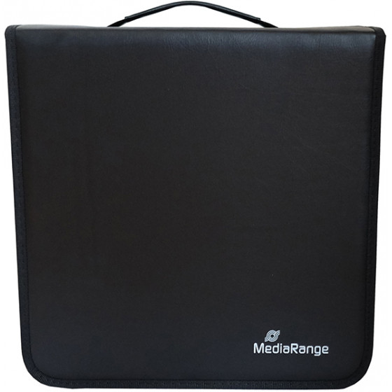 MediaRange Media storage wallet for 400 discs Synthetic Leather Black - (BOX95)