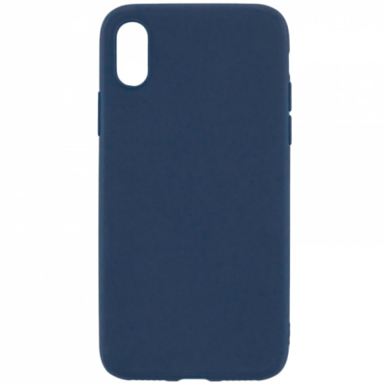 SENSO RUBBER IPHONE X XS blue backcover - (SERIPXBL)