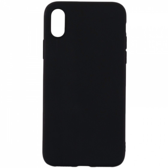 SENSO RUBBER IPHONE XS MAX black backcover - (SERIPXSMB)