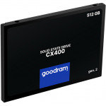 GOODRAM SSD CX400 Gen.2 512GB, 2.5, SATA III, 550-500MB/s, 3D TLC NAND - (SSDPR-CX400-512-G2)