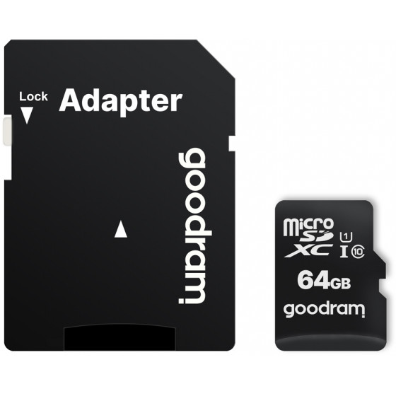 GOODRAM ����� ������ M1AA microSDXC UHS-1 64GB Class 10 - (M1AA-0640R12)