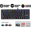 ARMAGGEDDON MECHANICAL LOW PROFILE KEYBOARD RGB FALCONET RED - (SMK9RR)