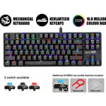 ARMAGGEDDON MECHANICAL LOW PROFILE KEYBOARD RGB FALCONET RED - (SMK9RR)