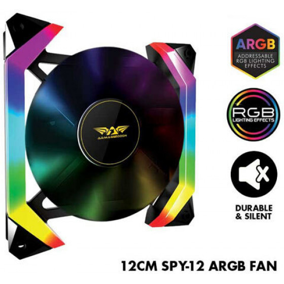 ARMAGGEDDON PC COOLING FAN ARGB TX SPY-12 - (TXSPY12)