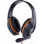 GEMBIRD GAMING HEADSET WITH VOLUME CONTROL PC/PS4 ORANGE-BLACK - (GHS-05-O)