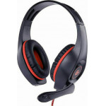 GEMBIRD GAMING HEADSET WITH VOLUME CONTROL PC/PS4 RED-BLACK - (GHS-05-R)