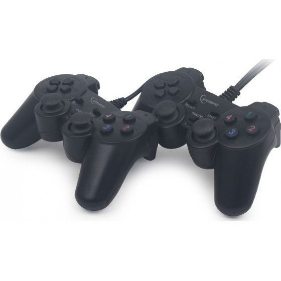 GEMBIRD DOUBLE DUAL USB 2.0 VIBRATION GAMEPAD FOR PC - (JPD-UDV2-01)