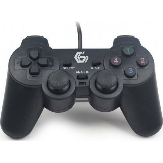 GEMBIRD DUAL USB 2.0 VIBRATION GAMEPAD FOR PC - (JPD-UDV-01)