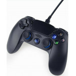 GEMBIRD WIRED VIBRATION GAME CONTROLLER FOR PC/PS4 BLACK - (JPD-PS4U-01)
