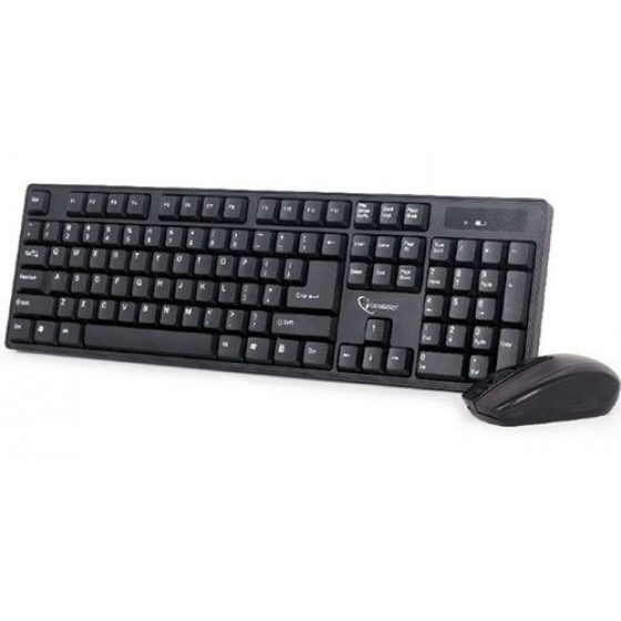 GEMBIRD WIRELESS DESKTOP SET US LAYOUT BLACK - (KBS-W-01)