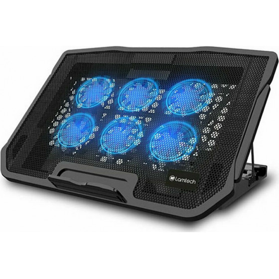 LAMTECH LAPTOP COOLING FLEXI STAND 6 FANS - (LAM021523)