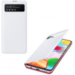 SAMSUNG ���� A41 A415 S VIEW WALLET COVER WHITE - (EF-EA415PWEGEU)