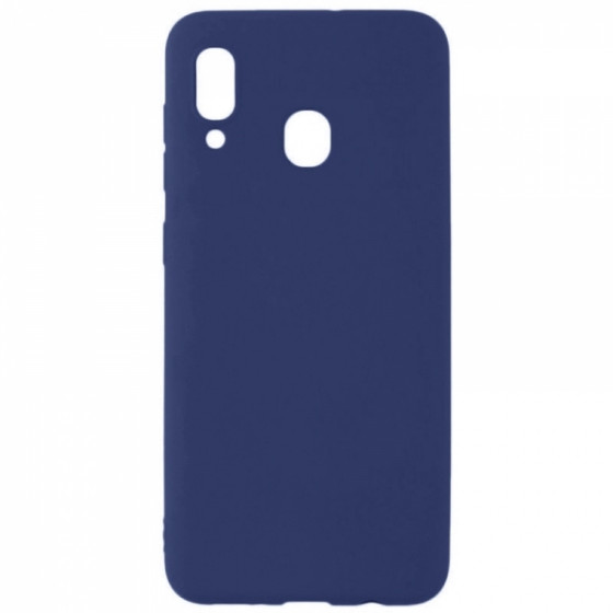 SENSO SOFT TOUCH SAMSUNG A20e blue backcover - (SESTSAMA20EBL)