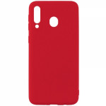 SENSO SOFT TOUCH SAMSUNG A20e red backcover - (SESTSAMA20ER)