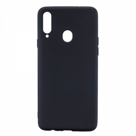 SENSO SOFT TOUCH SAMSUNG A20s black backcover - (SESTSAMA20SB)