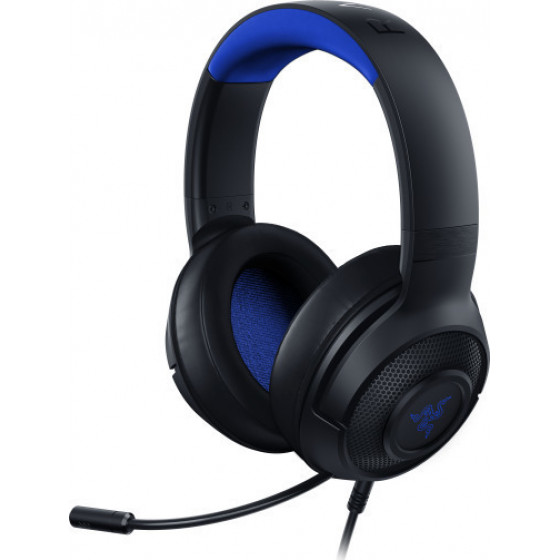 Razer KRAKEN X PS4 Black/Blue Analog Gaming Headset - (RZ04-02890200-R3M1)