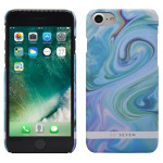 SO SEVEN CARRARE MARBLE IPHONE 7 / 8 / SE 2020 blue backcover - (SVNCSCARRA3IP7)