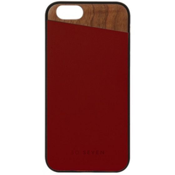 SO SEVEN DANDY WOOD IPHONE 7 / 8 / SE 2020 crimson backcover - (SVNCSCABDIP7)