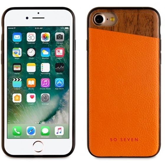 SO SEVEN DANDY WOOD IPHONE 7 / 8 / SE 2020 orange backcover - (SVNCSCAORIP7)
