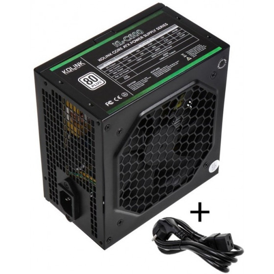 Kolink Core 80 PLUS PSU 600 Watt PC Power Supply With Cable - (NEKL-016)