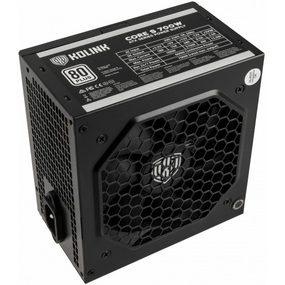 Kolink Core S Series 80 PLUS PSU 700 Watt Power Supply with Cable - (NEKL-043)