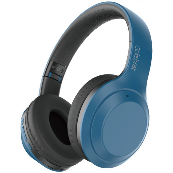 CELEBRAT headphones A24 wireless & wired BT 5.0 40mm ���� - (A24-BL)