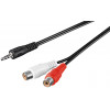 GOOBAY ���������� 3.5mm �������� �� 2x ������ RCA 1.5m ����� - (50116)