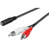 GOOBAY ���������� 3.5mm ������ �� 2x RCA �������� 1.4m ����� - (50442)